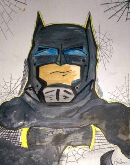 Batman, painting by Ravi Kumar