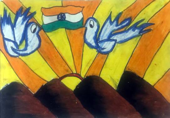 Painting  by Ruhani Sarit Haria - Rising India
