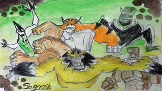 Cartoon - 1, painting by Sagnik Roy