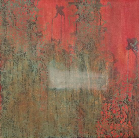 Surface Poem - 17, painting by Niteen Gupte