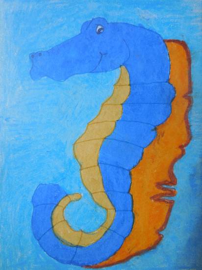 Painting  by Tanmay Ashutosh Deshpande - Sea horse