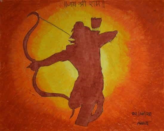 Ram- The Powerful One, painting by Tanmay Ashutosh Deshpande