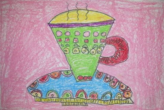 Tea Time, painting by Vedant Ashish Deodhar