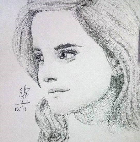 Portrait, painting by Rujuta Neerav Upadhyay