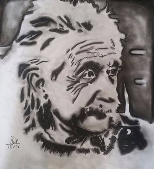 Albert Einstein, painting by Rujuta Neerav Upadhyay
