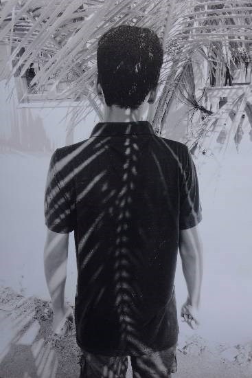 Sun Rays, painting by Vedant Vivek Khanvilkar