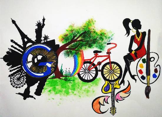 Painting  by Uma Maharana - Google Doodle