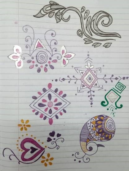 Doodle Of Sparkles, painting by Tithi Mukhopadhyay