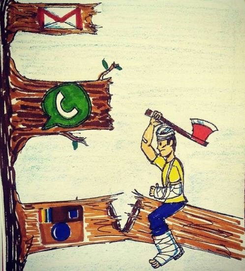 Untitled - 2, painting by Parth Anant Bhave