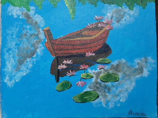 Wind in the air, painting by Aarna Kalra