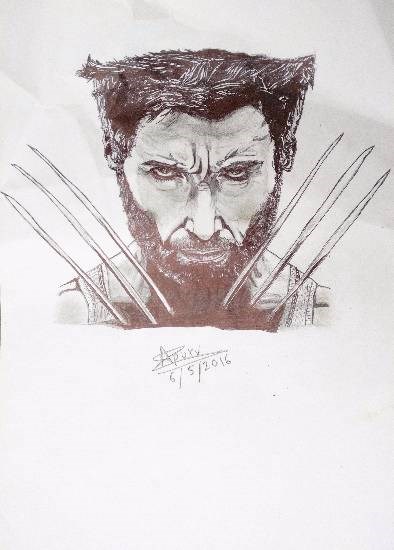 Wolverine, painting by Apurv Thakur