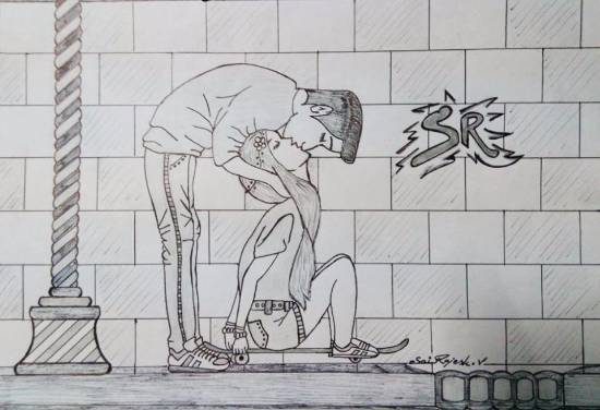 Painting by Vattam Rajesh - Untitled - 24