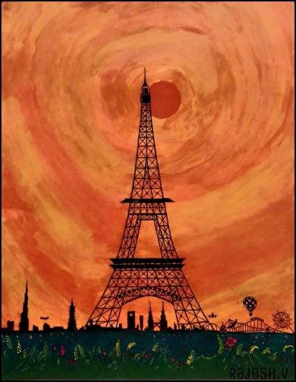 Untitled - 3, painting by Vattam Rajesh