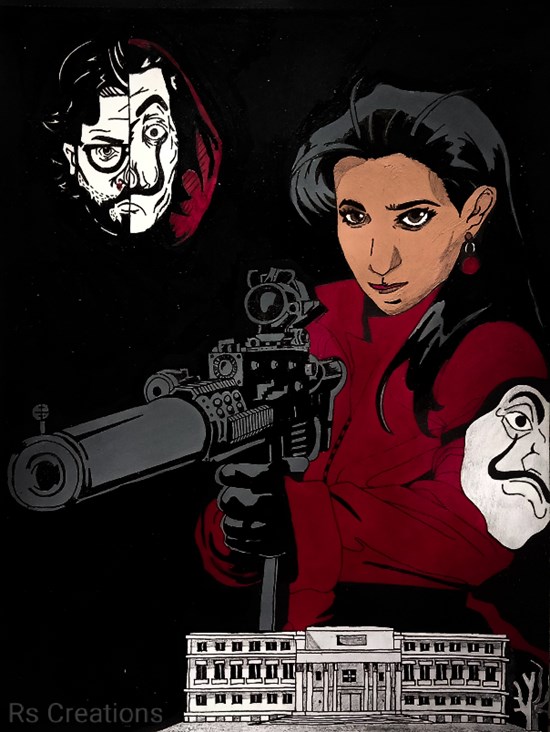 Nairobi, painting by Vattam Rajesh