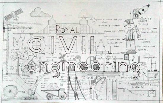 CIVIL logo 2.0, painting by Vattam Rajesh