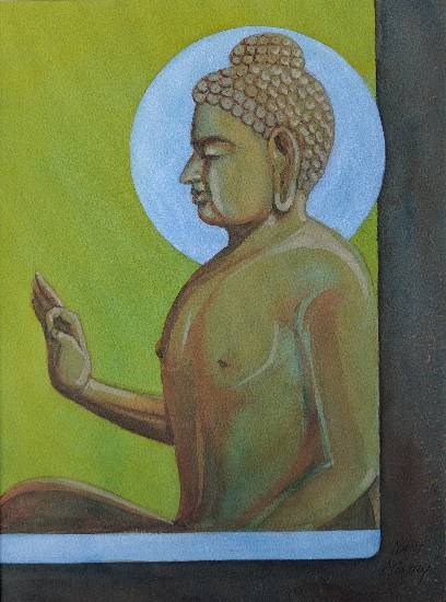 Untitled - 57, painting by Natubhai Mistry
