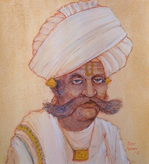 Untitled - 56, painting by Natubhai Mistry