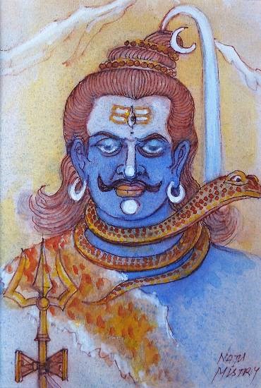 Untitled - 33, painting by Natubhai Mistry