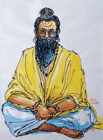 Untitled - 32, painting by Natubhai Mistry