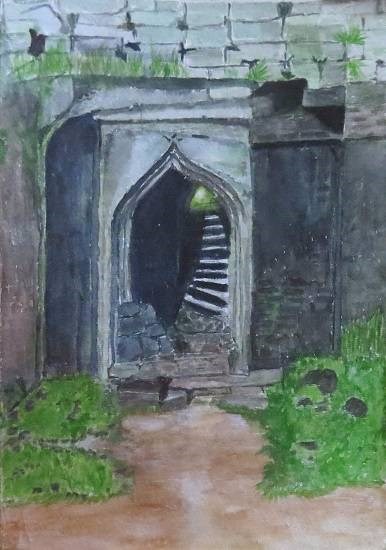 Fort, painting by Mrudula Bapat