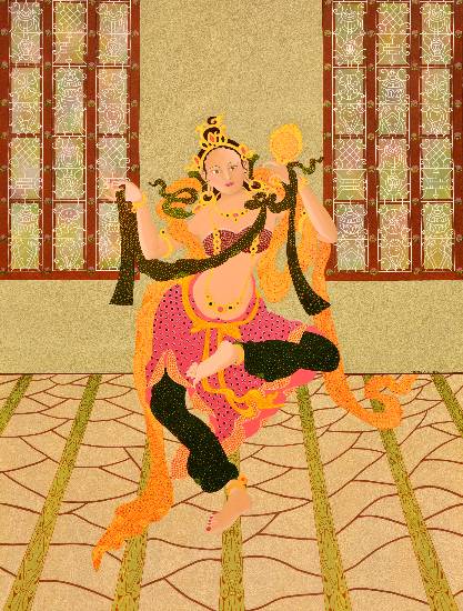 Seeing the seer, Painting by  Artist Pratiksha Apurv