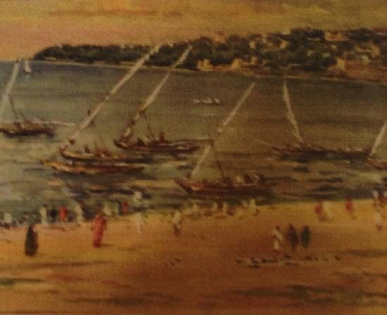 From the Chowpatty series, painting by M K Parandekar