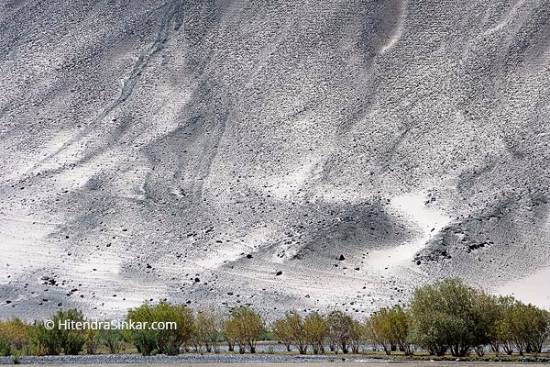 Photograph by Hitendra Sinkar - Backdrop of Sand, Chumathang