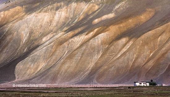 Mountain Patterns, Padum, photograph by Hitendra Sinkar