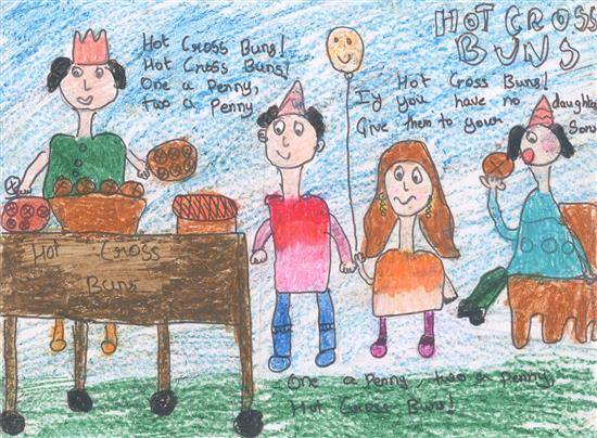 Painting by Aabha Ashutosh Karle - Hot Buns