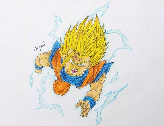 Dragon Ball Z Buu Saga - 3, painting by Aryaa Anand Awade