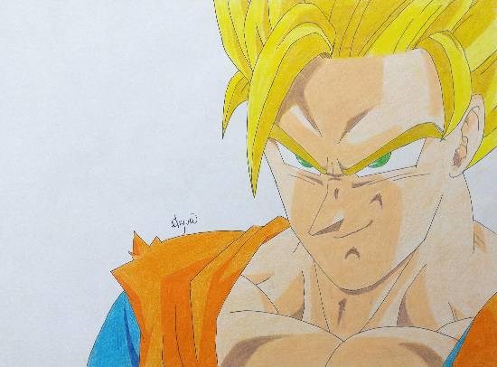Dragon Ball Z Buu Saga - 1, painting by Aryaa Anand Awade