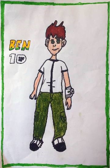 Ben 10, painting by Mihir Shriram Sathe