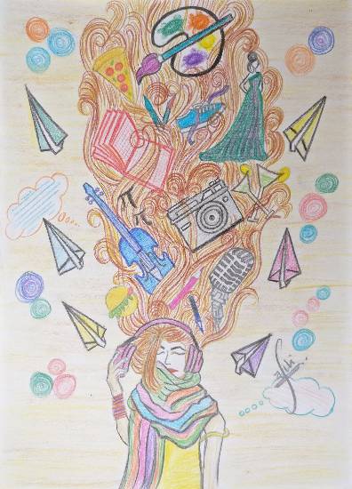 Painting  by Saili Zade - Imagination Encircles You