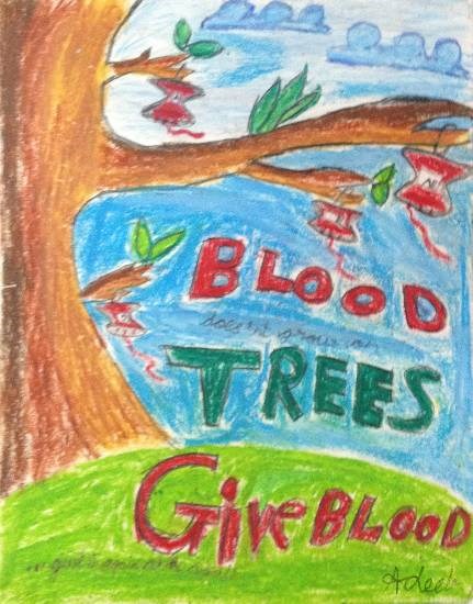 Donate Blood, painting by Adeeb Singh