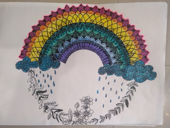 Rainbow, painting by Anushka Datta