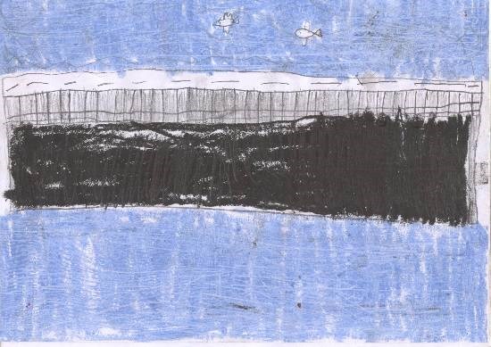 River, painting by Chinmay Patil