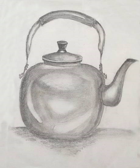 A Kettle, painting by Aayushi Shirodkar