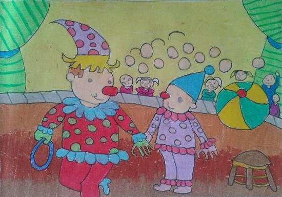 Circus, painting by Aayushi Shirodkar