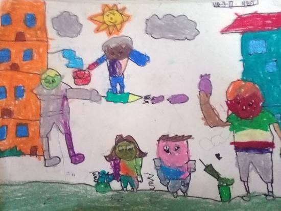 Painting by Heet Bagrecha - Holi