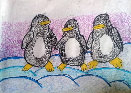 Painting  by Heet Bagrecha - Penguin