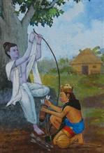Painting  by Advait Kishor Nadavdekar - Rambhakti