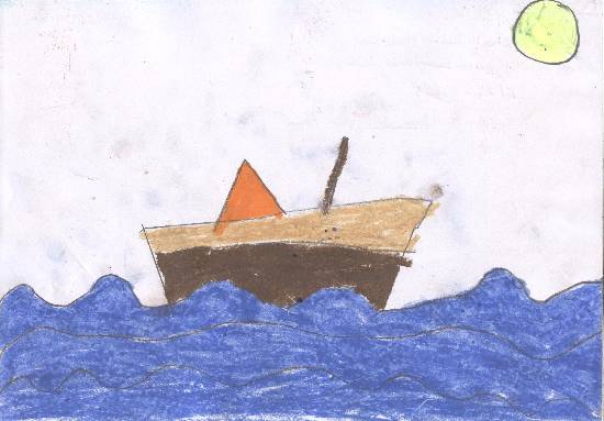 Painting  by Aabha Sunil Malekar - Boat