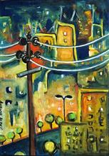 Painting  by Ananya Aloke - Cityscape