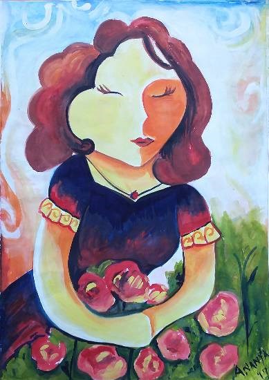 A floral Dream, painting by Ananya Aloke