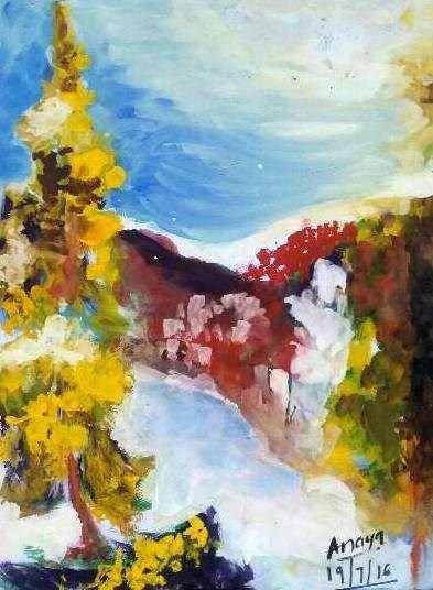 Nature, painting by Ananya Aloke