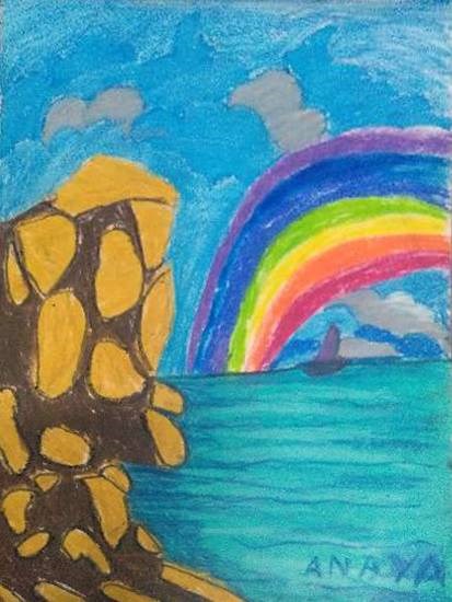 Rainbow, painting by Anaya Bhola