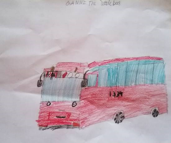 Tayo bus, painting by Adarsh Sudheer Aleti