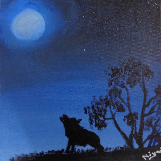 Painting  by Niya Tejal Bhagat - Moon Light