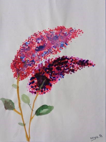 Blossoms, painting by Niya Tejal Bhagat