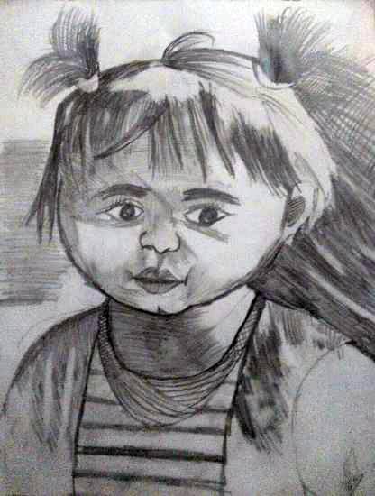 Painting  by Prerna Jain - Girl Child